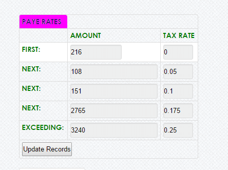 Paye tax